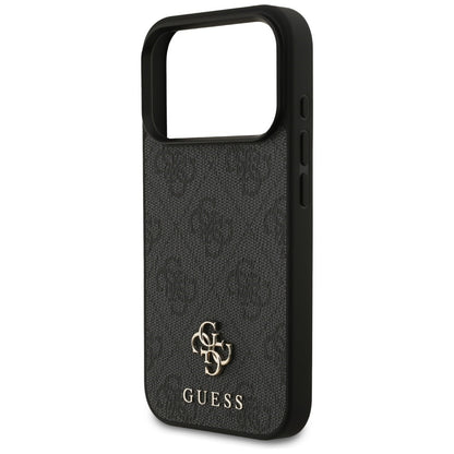 Калъф MagSafe за Apple iPhone 18 Pro / 17 Pro, Guess, 4G Small and Classic Logo, Черен