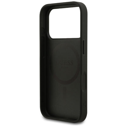 Калъф MagSafe за Apple iPhone 18 Pro / 17 Pro, Guess, 4G Small and Classic Logo, Черен