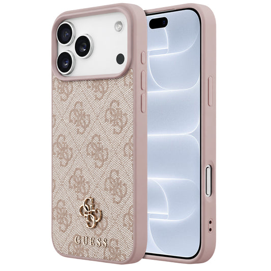 Калъф MagSafe за Apple iPhone 18 Pro / 17 Pro, Guess, 4G Small and Classic, Розов