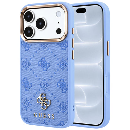 Калъф MagSafe за Apple iPhone 18 Pro / 17 Pro, Guess, Peony 4G Small Logo, Bleu