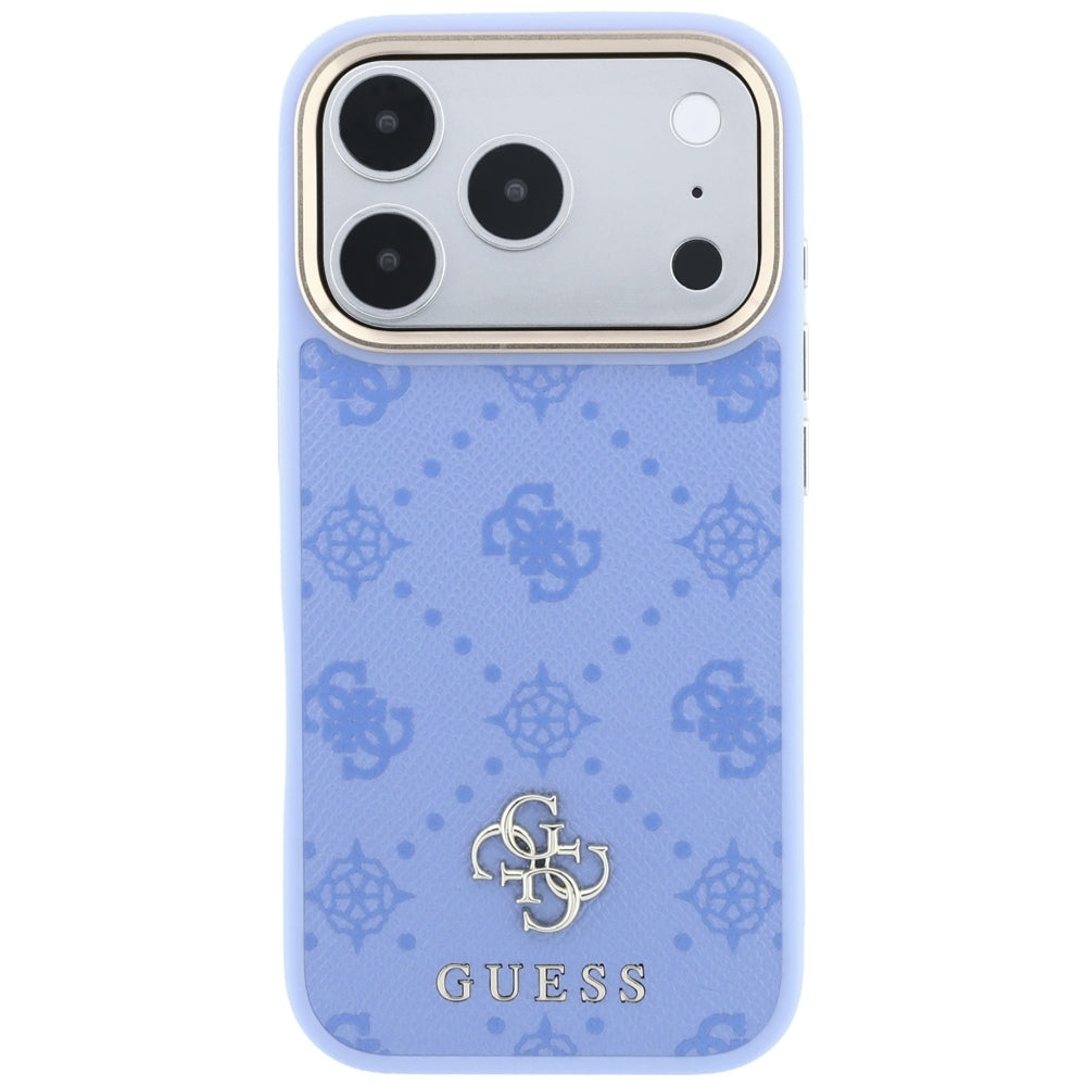 Калъф MagSafe за Apple iPhone 18 Pro / 17 Pro, Guess, Peony 4G Small Logo, Bleu