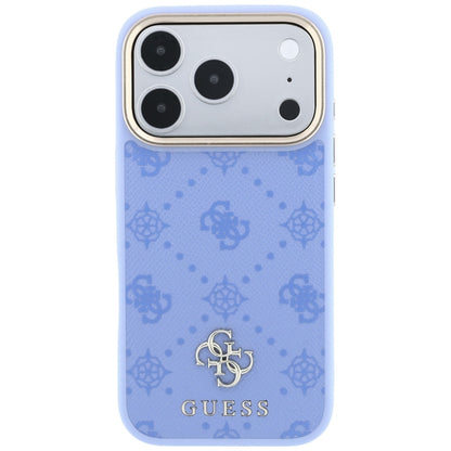 Калъф MagSafe за Apple iPhone 18 Pro / 17 Pro, Guess, Peony 4G Small Logo, Bleu