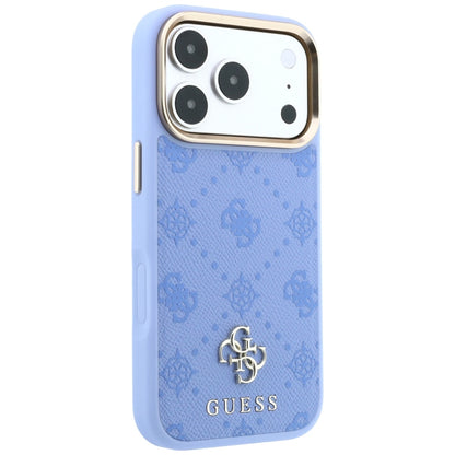 Калъф MagSafe за Apple iPhone 18 Pro / 17 Pro, Guess, Peony 4G Small Logo, Bleu
