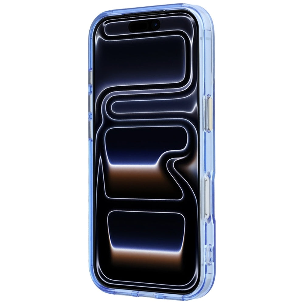 Калъф MagSafe за Apple iPhone 18 Pro / 17 Pro, Guess, Ring Stand Script Metal Logo, Bleu