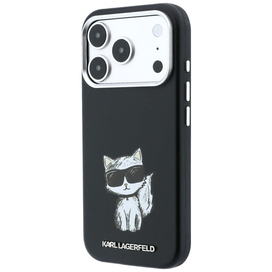 Калъф MagSafe за Apple iPhone 18 Pro / 17 Pro, Karl Lagerfeld, Choupette Sketch, Черен