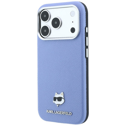 Калъф MagSafe за Apple iPhone 18 Pro / 17 Pro, Karl Lagerfeld, Grained Choupette Head, Bleu