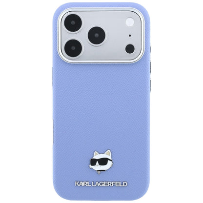 Калъф MagSafe за Apple iPhone 18 Pro / 17 Pro, Karl Lagerfeld, Grained Choupette Head, Bleu