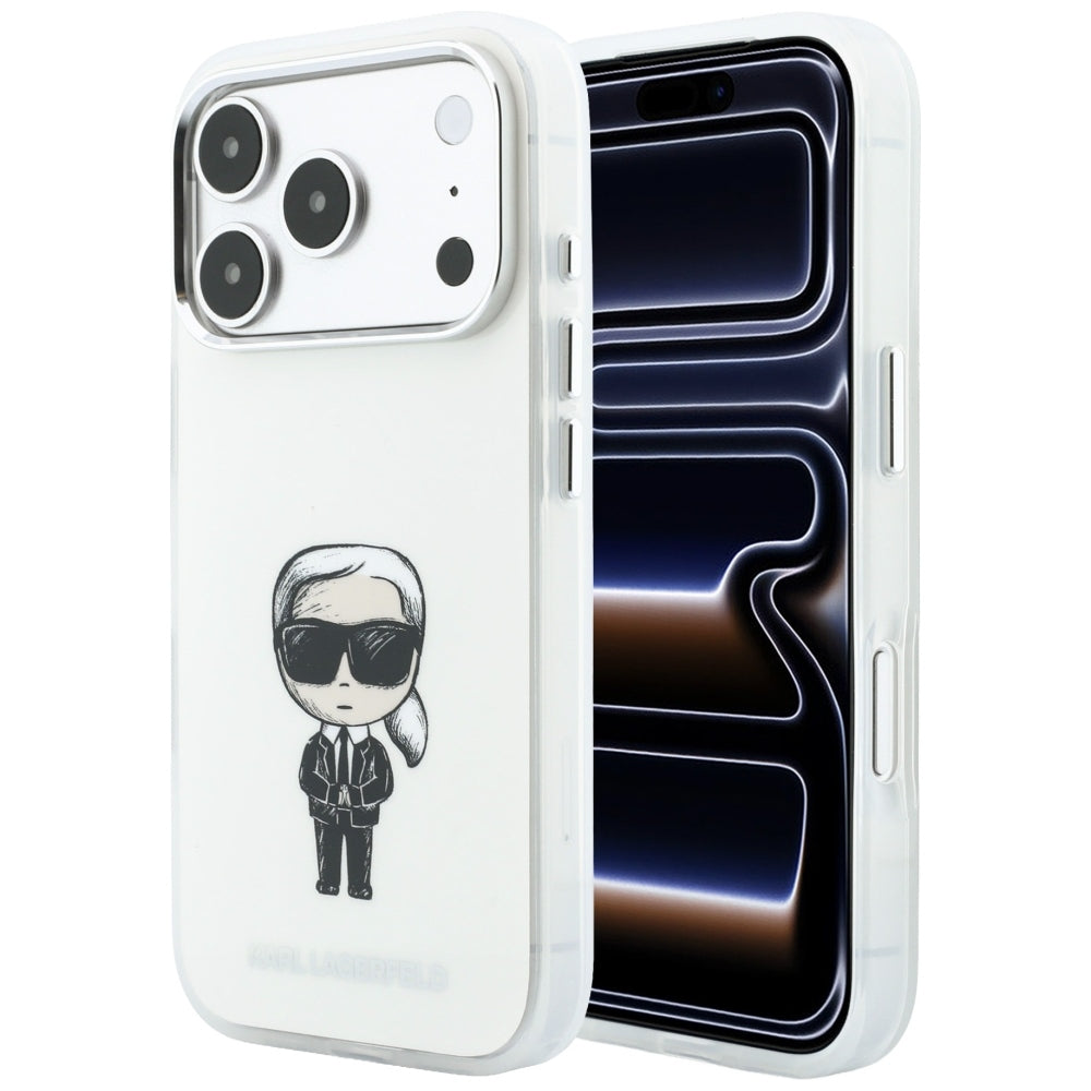Калъф MagSafe за Apple iPhone 18 Pro / 17 Pro, Karl Lagerfeld, HC IML Ikonik Sketch Print, Бежов