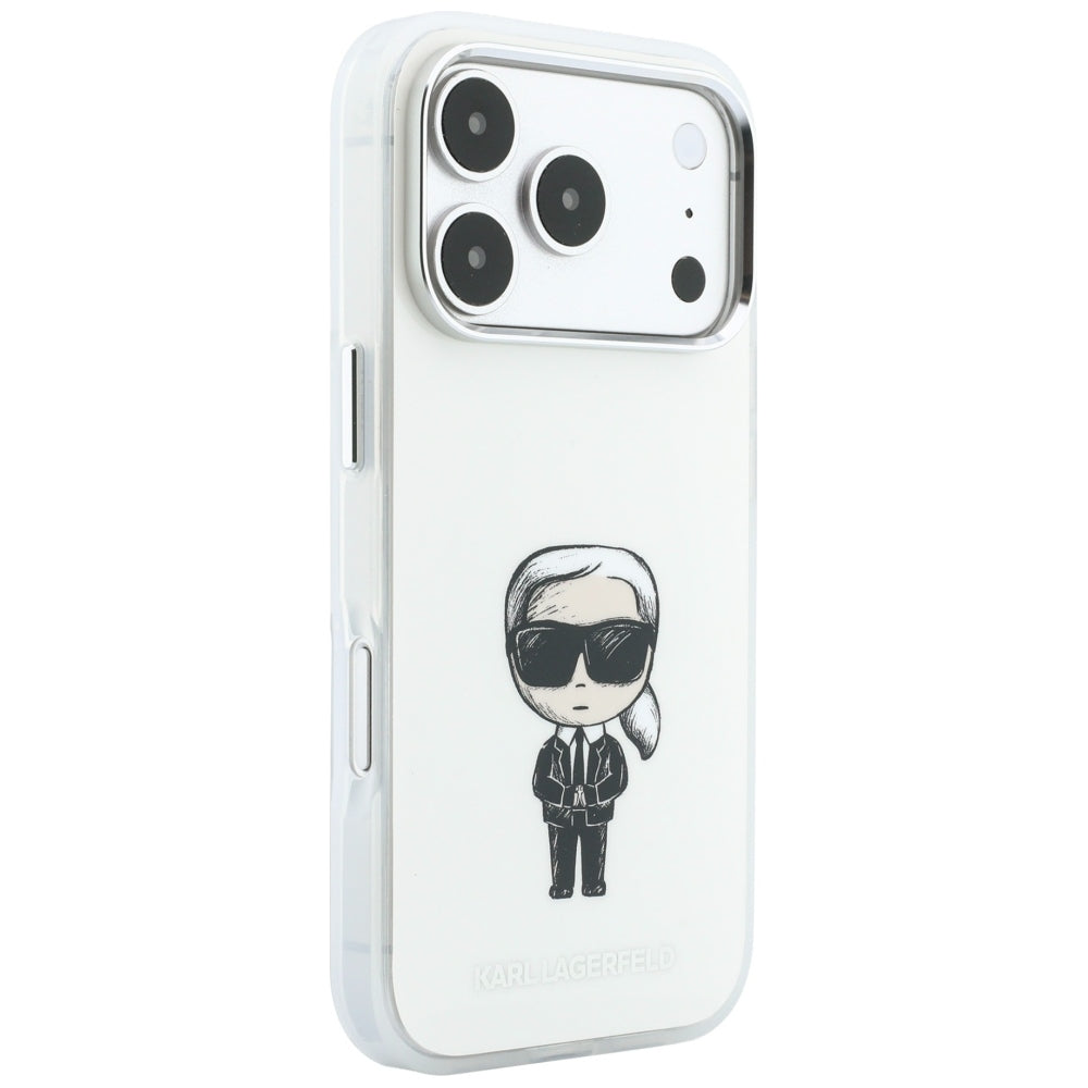 Калъф MagSafe за Apple iPhone 18 Pro / 17 Pro, Karl Lagerfeld, HC IML Ikonik Sketch Print, Бежов