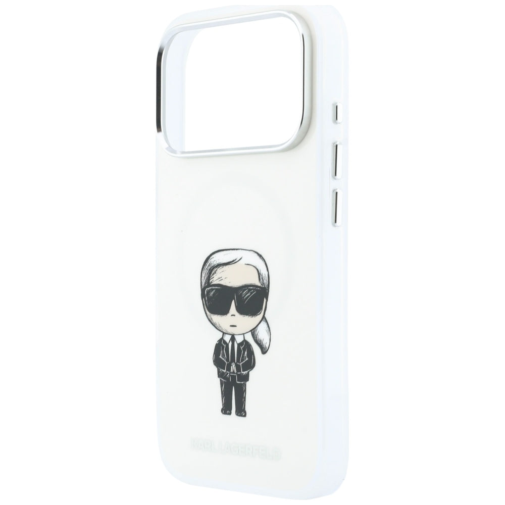 Калъф MagSafe за Apple iPhone 18 Pro / 17 Pro, Karl Lagerfeld, HC IML Ikonik Sketch Print, Бежов