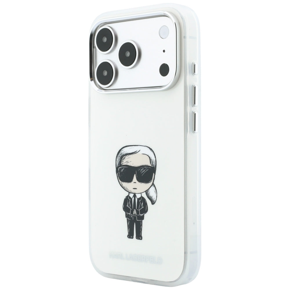 Калъф MagSafe за Apple iPhone 18 Pro / 17 Pro, Karl Lagerfeld, HC IML Ikonik Sketch Print, Бежов