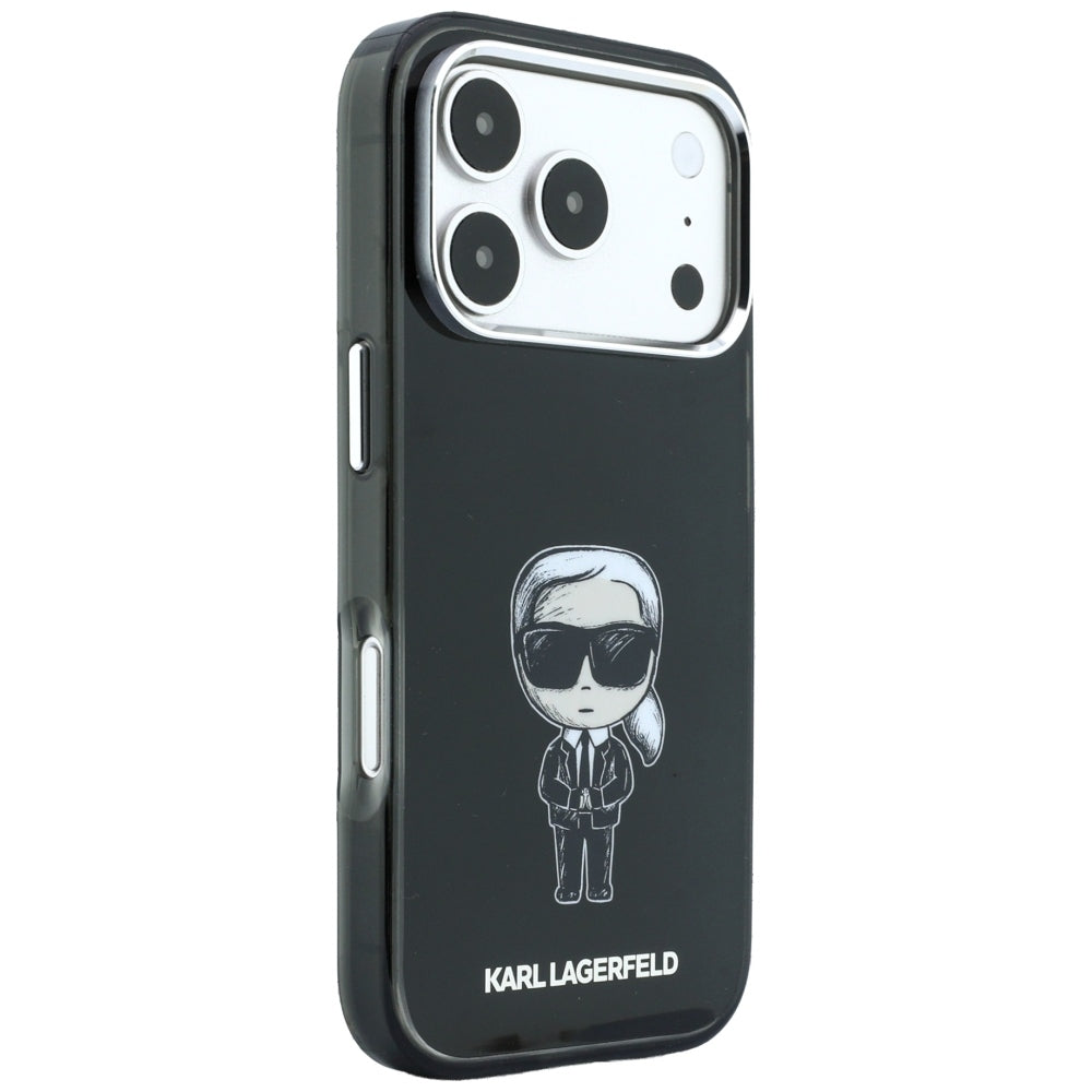 MagSafe Case for Apple iPhone 18 Pro / 17 Pro, Karl Lagerfeld, HC IML Ikonik Sketch Print, Black