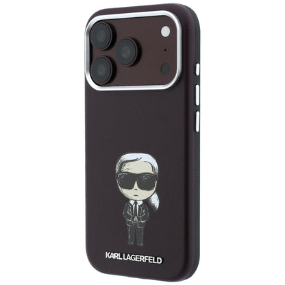 Калъф MagSafe за Apple iPhone 18 Pro / 17 Pro, Karl Lagerfeld, Ikonik Sketch, Бордо