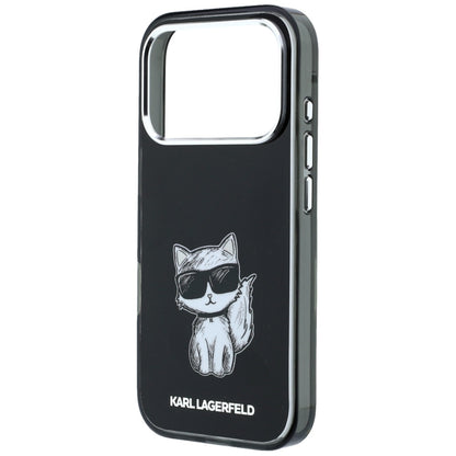 Калъф MagSafe за Apple iPhone 18 Pro / 17 Pro, Karl Lagerfeld, IML Choupette Body Sketch Print, Черен