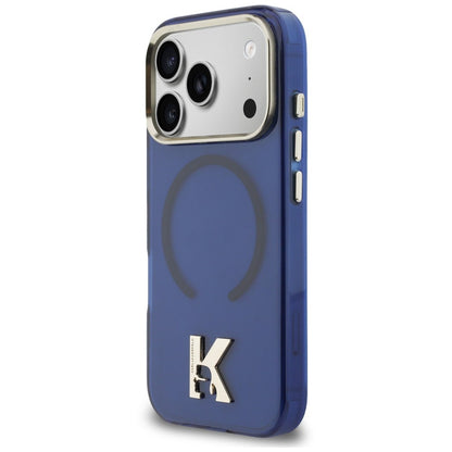 Калъф MagSafe за Apple iPhone 18 Pro / 17 Pro, Karl Lagerfeld, IML Karl Head Logo, синя