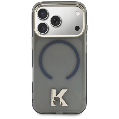 Калъф MagSafe за Apple iPhone 18 Pro / 17 Pro, Karl Lagerfeld, IML Karl Head Logo, черен