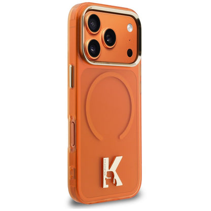 Калъф MagSafe за Apple iPhone 18 Pro / 17 Pro, Karl Lagerfeld, IML Karl Head Logo, оранжево