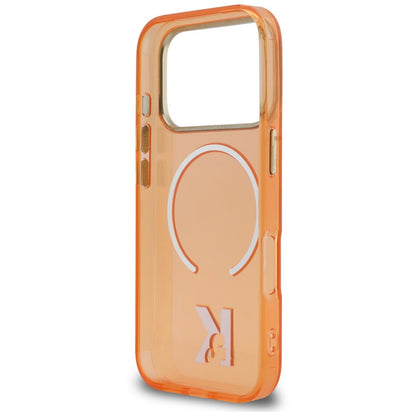 Калъф MagSafe за Apple iPhone 18 Pro / 17 Pro, Karl Lagerfeld, IML Karl Head Logo, оранжево