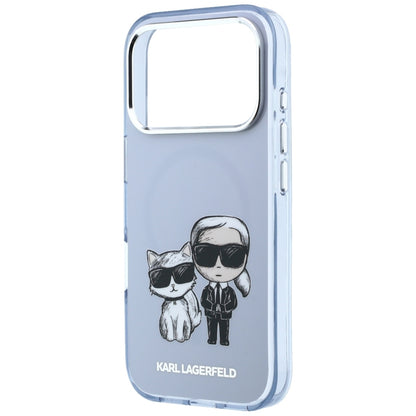Калъф MagSafe за Apple iPhone 18 Pro / 17 Pro, Karl Lagerfeld, IML KC Bodies Sketch Print, Син