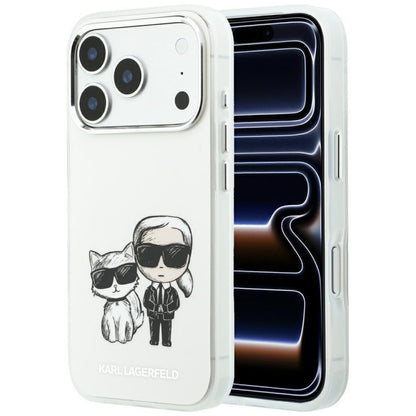 Калъф MagSafe за Apple iPhone 18 Pro / 17 Pro, Karl Lagerfeld, IML KC Bodies Sketch Print, Бежов