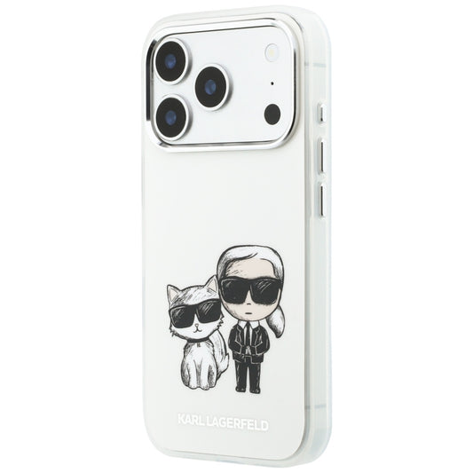 Калъф MagSafe за Apple iPhone 18 Pro / 17 Pro, Karl Lagerfeld, IML KC Bodies Sketch Print, Бежов