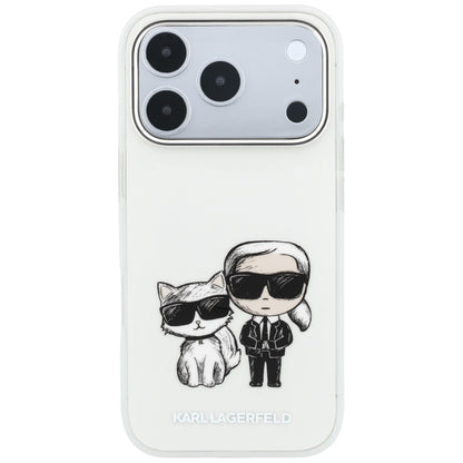 Калъф MagSafe за Apple iPhone 18 Pro / 17 Pro, Karl Lagerfeld, IML KC Bodies Sketch Print, Бежов