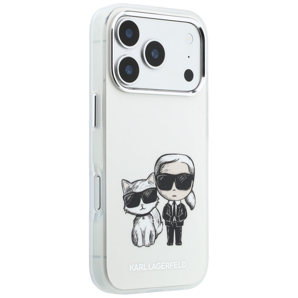 Калъф MagSafe за Apple iPhone 18 Pro / 17 Pro, Karl Lagerfeld, IML KC Bodies Sketch Print, Бежов
