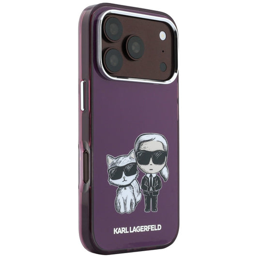 Калъф MagSafe за Apple iPhone 18 Pro / 17 Pro, Karl Lagerfeld, IML KC Bodies Sketch Print, Бордо