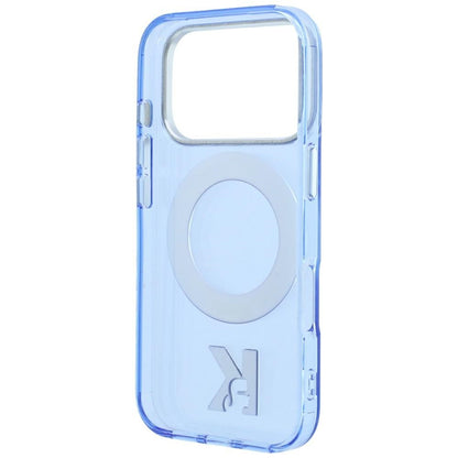 Калъф MagSafe за Apple iPhone 18 Pro / 17 Pro, Karl Lagerfeld, IML Ring Stand Kameo Metal, Син