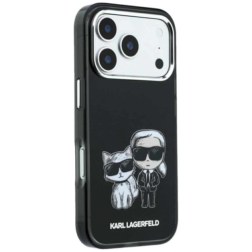 Калъф MagSafe за Apple iPhone 18 Pro / 17 Pro, Karl Lagerfeld, KC Bodies Sketch, Черен