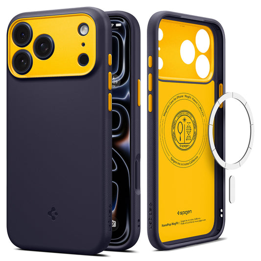 Калъф MagSafe за Apple iPhone 18 Pro / 17 Pro, Spigen, Caseology Nano Pop, Лилав ACS12178