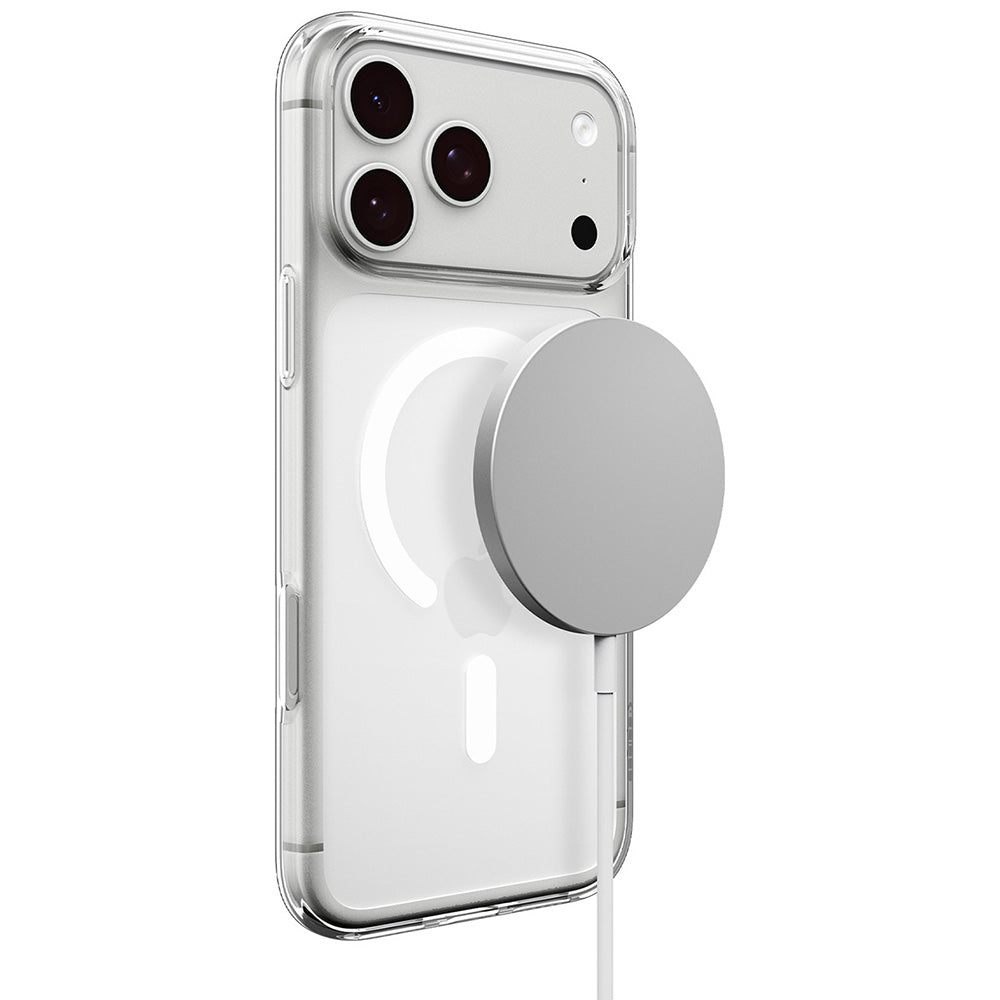 Калъф MagSafe за Apple iPhone 18 Pro / 17 Pro, Spigen, Liquid Crystal MagFit, Бял ACS12180