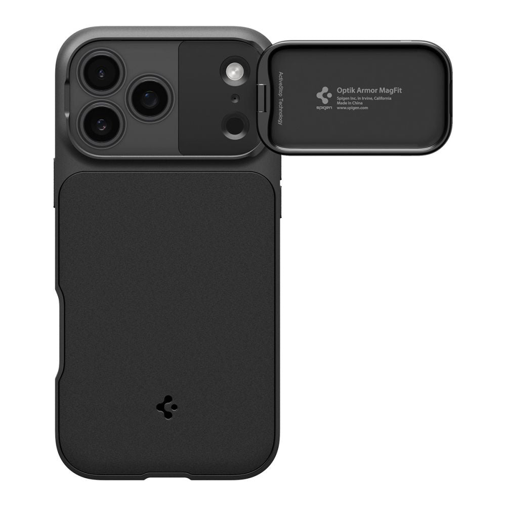 Калъф MagSafe за Apple iPhone 18 Pro / 17 Pro, Spigen, Optik Armor, Черен ACS09953