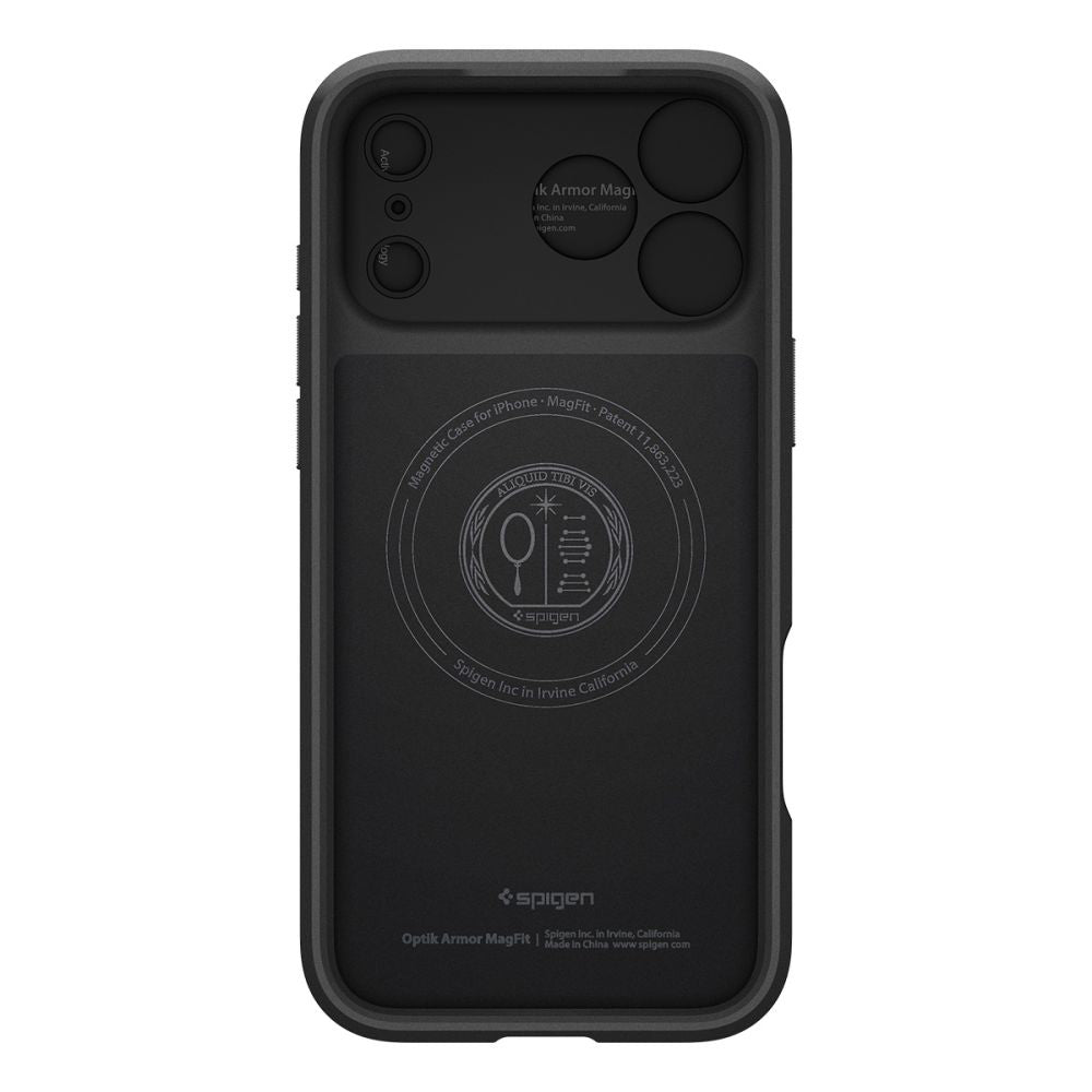 Калъф MagSafe за Apple iPhone 18 Pro / 17 Pro, Spigen, Optik Armor, Черен ACS09953