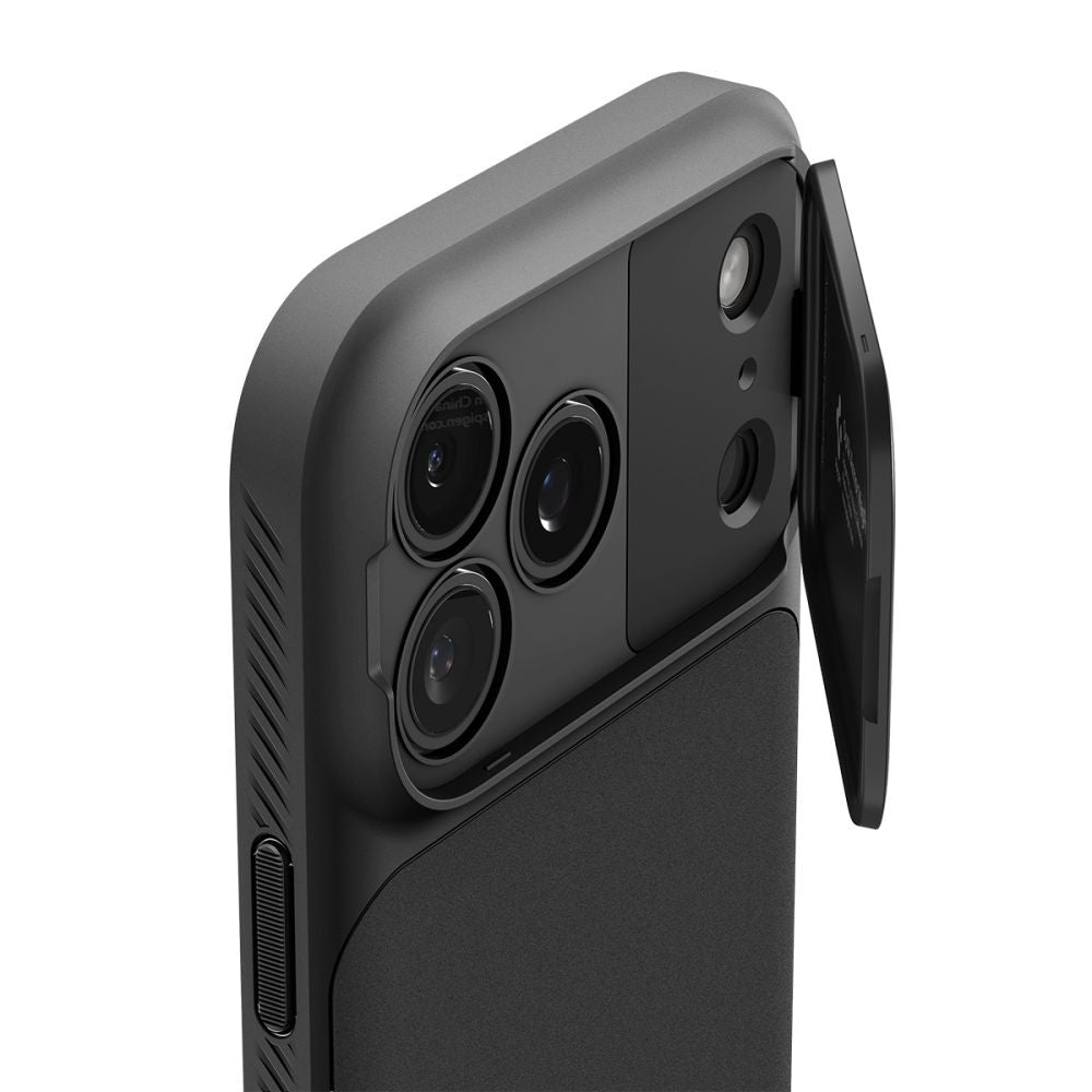 Калъф MagSafe за Apple iPhone 18 Pro / 17 Pro, Spigen, Optik Armor, Черен ACS09953