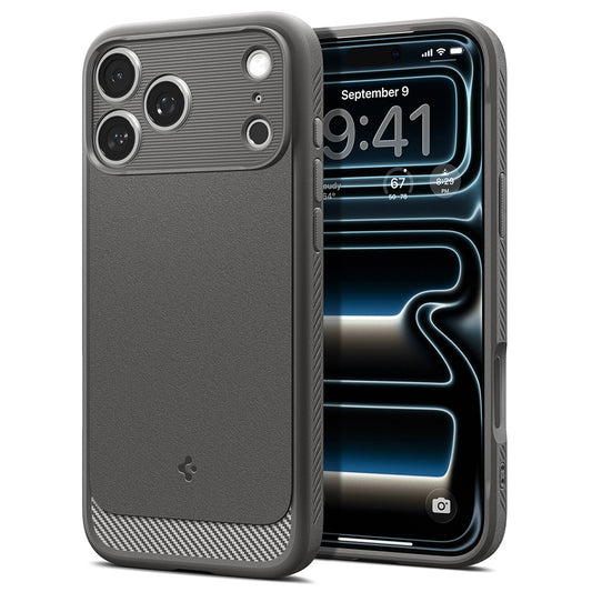 Калъф MagSafe за Apple iPhone 18 Pro / 17 Pro, Spigen, Rugged Armor, Сив ACS12148