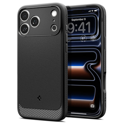 Калъф MagSafe за Apple iPhone 18 Pro / 17 Pro, Spigen, Rugged Armor, Матиран Черен ACS12147
