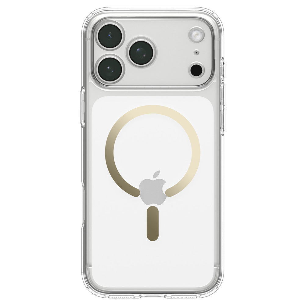 Калъф MagSafe за Apple iPhone 18 Pro / 17 Pro, Spigen, Ultra Hybrid, Златист Прозрачен ACS12157