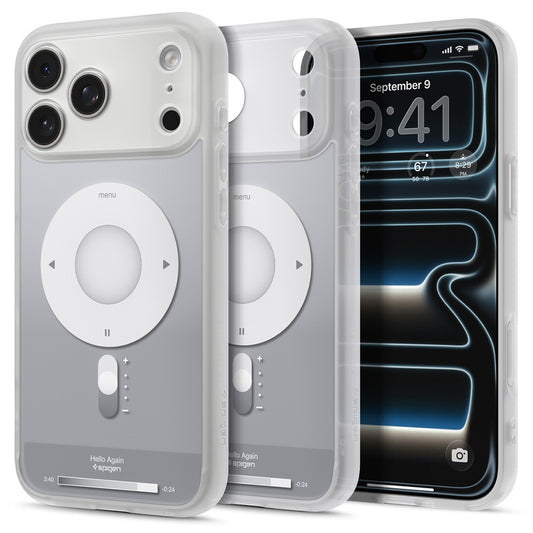 MagSafe Case for Apple iPhone 18 Pro / 17 Pro, Spigen, Ultra Hybrid Classic, Silver ACS12167