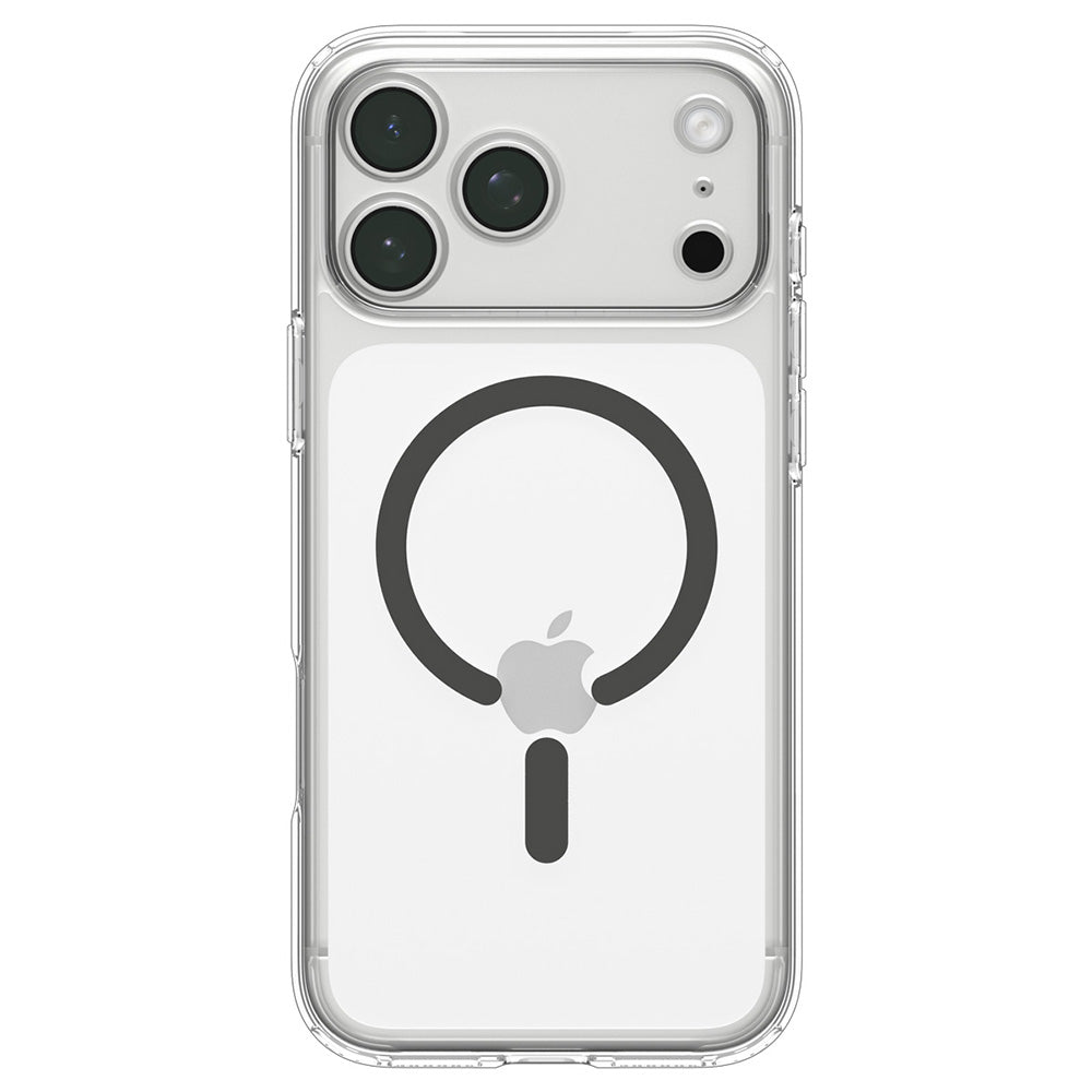 Калъф MagSafe за Apple iPhone 18 Pro / 17 Pro, Spigen, Ultra Hybrid, Сив прозрачен ACS12156
