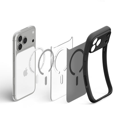 Калъф MagSafe за Apple iPhone 18 Pro / 17 Pro, Spigen, Ultra Hybrid, Черен сатен ACS12160