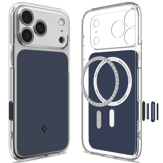 Калъф MagSafe за Apple iPhone 18 Pro / 17 Pro, Spigen, Ultra Hybrid T, Матиран син ACS12172