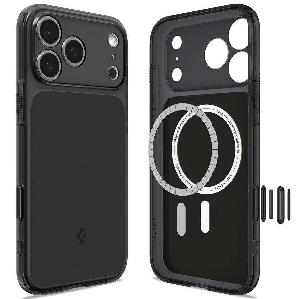 Калъф MagSafe за Apple iPhone 18 Pro / 17 Pro, Spigen, Ultra Hybrid T, Матиран Черен ACS12171