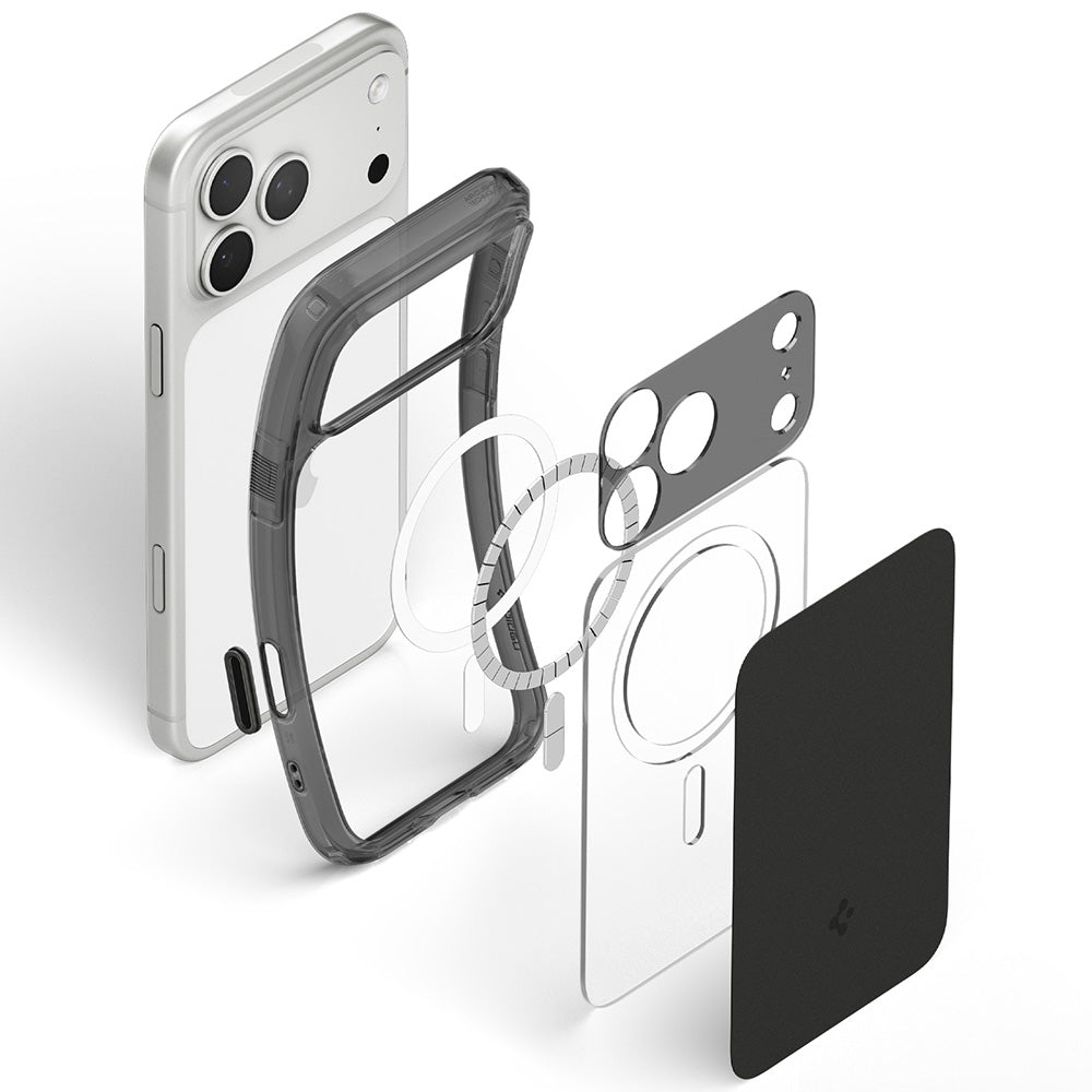 Калъф MagSafe за Apple iPhone 18 Pro / 17 Pro, Spigen, Ultra Hybrid T, Матиран Черен ACS12171