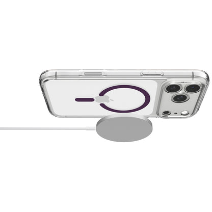 Калъф MagSafe за Apple iPhone 18 Pro / 17 Pro, Spigen, Ultra Hybrid, прозрачен цвят бордо ACS12335