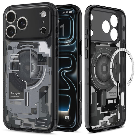 MagSafe Case for Apple iPhone 18 Pro / 17 Pro, Spigen, Ultra Hybrid Zero One, Black ACS12165