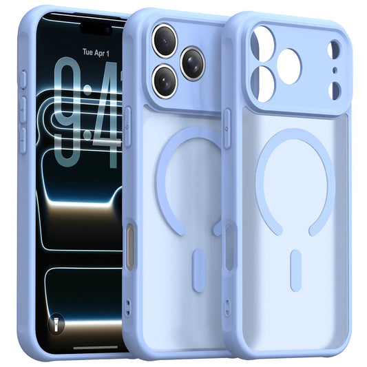 Калъф MagSafe за Apple iPhone 18 Pro / 17 Pro, Techsuit, HaloFrost II, Син