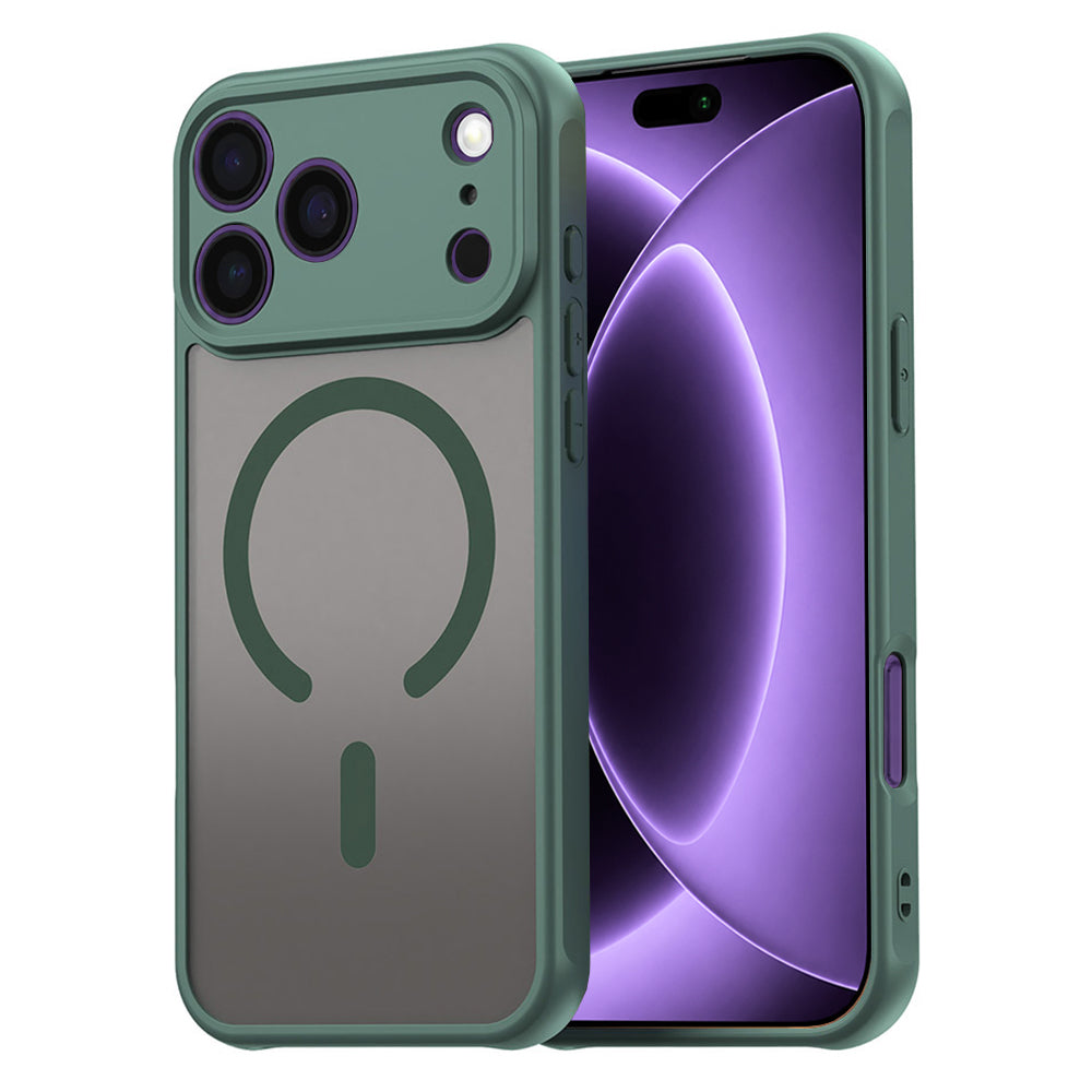Калъф MagSafe за Apple iPhone 18 Pro / 17 Pro, Techsuit, HaloFrost II, Зелен