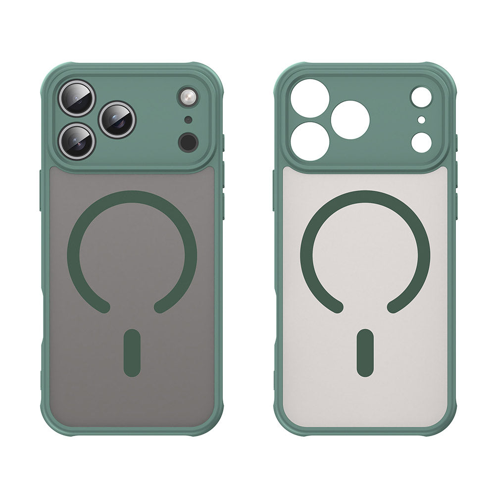 Калъф MagSafe за Apple iPhone 18 Pro / 17 Pro, Techsuit, HaloFrost II, Зелен