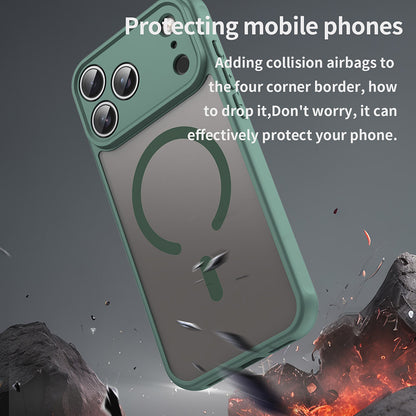 Калъф MagSafe за Apple iPhone 18 Pro / 17 Pro, Techsuit, HaloFrost II, Зелен